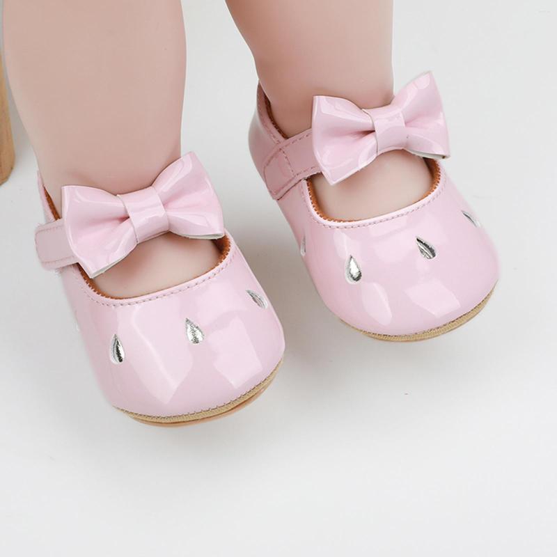 

First Walkers Casual Single Shoes Girls Baby Bowknot Princess Infant, Black