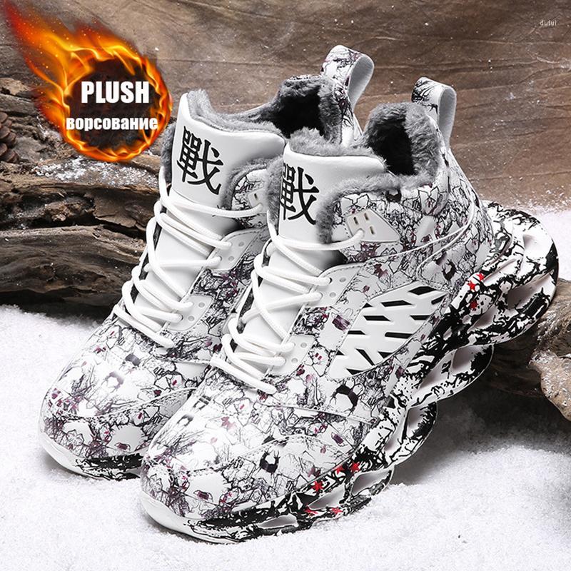 

Boots Winter Men Ankle Warm Men's Snow Outdoor Anti-Slip Sneakers Plush Lightweight Casual Shoes Male 2023, 22377-sand(plush)