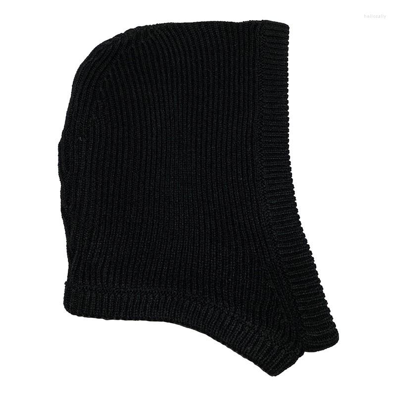 

Berets 2023 Rick Men Solid Color Knitted Hollow Cold Hat For Women Lovers Autumn And Winter Warm Kintted, Black
