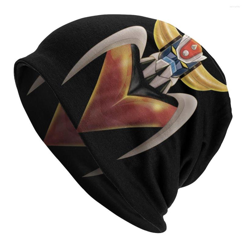 

Berets UFO Robot Grendizer Goldrake Bonnet Homme Hippie Knitting Skullies Beanies Caps Winter Warm Mazinger Z Anime Slouchy Beanie Hat