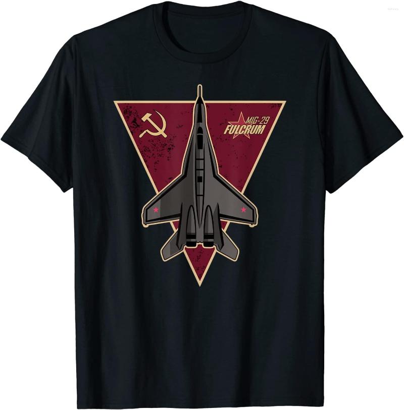 

Men' T Shirts Soviet Russia Mig 29 Fulcrum Fighter T-Shirt. Premium Cotton Short Sleeve O-Neck Mens Shirt -3XL, Black