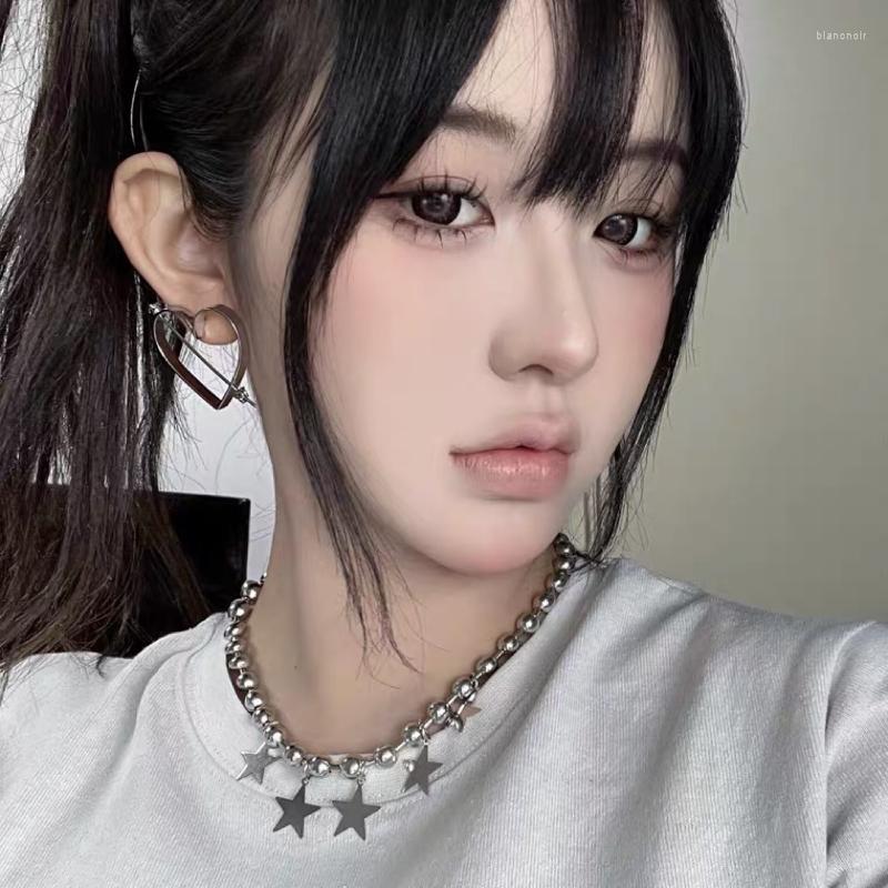 

Choker 2023 Chain Beaded Star Y2k Necklace For Women Fashion Kpop Cute Necklaces Girls Hip Hop Korean Style Jewelry On The Neck