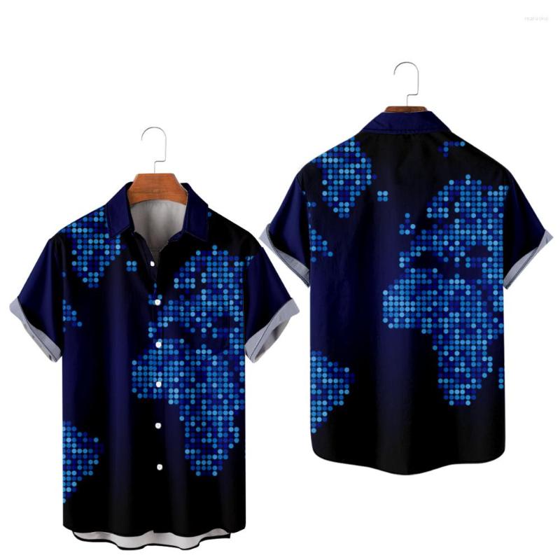 

Men's Casual Shirts Summer Short Sleeve Pocket Shirt Printing 5 For Men And Women Tops