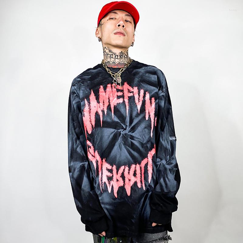 

Men' Hoodies Vintage Hip Hop Crewneck Sweatshirt Mens Streetwear 2023 Fashion Tie Dye Cotton Pullover For Man, Pink