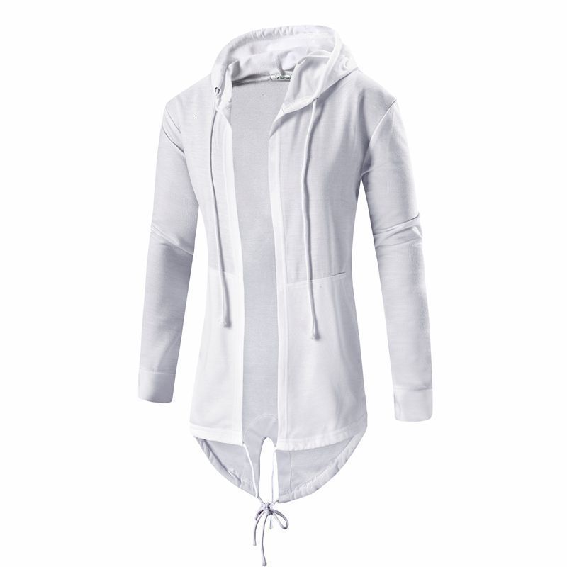 

Mens Hoodies Sweatshirts Hooded Hoodie Fashion Hip Hop Mantle Jacket Long Sleeve Cloak Male Coat Outwear Moleton Masculino 230202, White