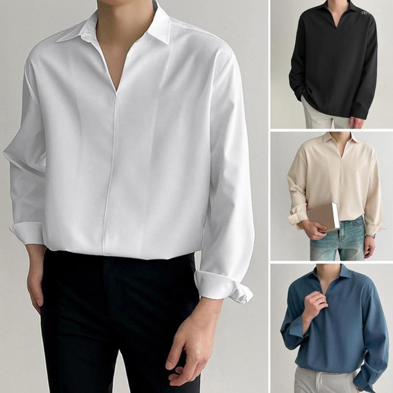 

Men's Casual Shirts Fall Shirt Chic Formal Autumn Pullover Warm Men, Skin color