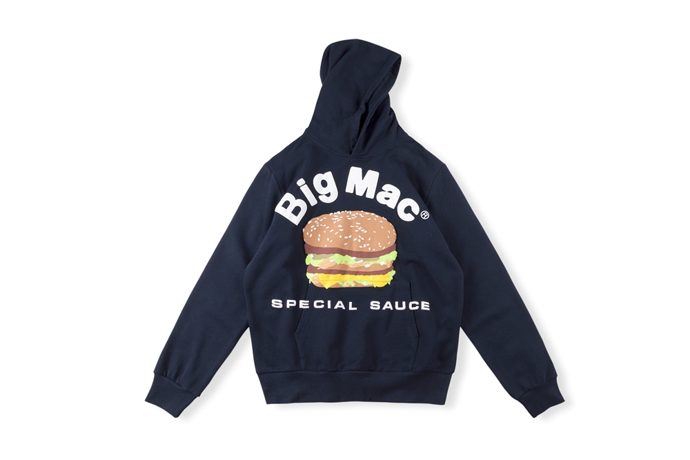 

CPFM.XYZ Big Mac Hamburger Print Hoodie Man Women Hoodies Loose Sweatshirts Oversize Hooded Plus Size Sweatshirt Unisex 100% Cotton Pullovers Skateball Outfits, Blue