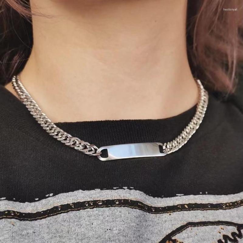 

Choker Fashion Punk Rock Geometric Metal Necklaces Minimalist Hip Hop Short Chains Necklace For Men Women Lover Jewelry 2023