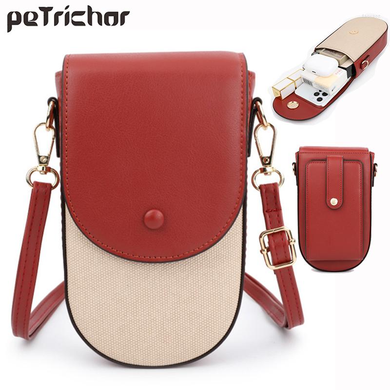 

Evening Bags Vertical Phone Women Bag Simple Canvas Shoulder Small Cover Women's Handbag Brand Designer Crossbody Drop, Black