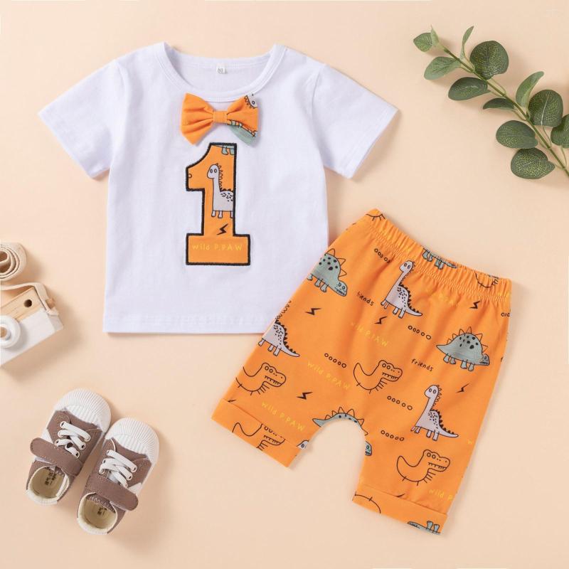 

Clothing Sets Baby Boy First Birthday Outfit Casual Summer Outfits For Toddler Clothes Set Short Sleeve T-shirt Shorts 1st