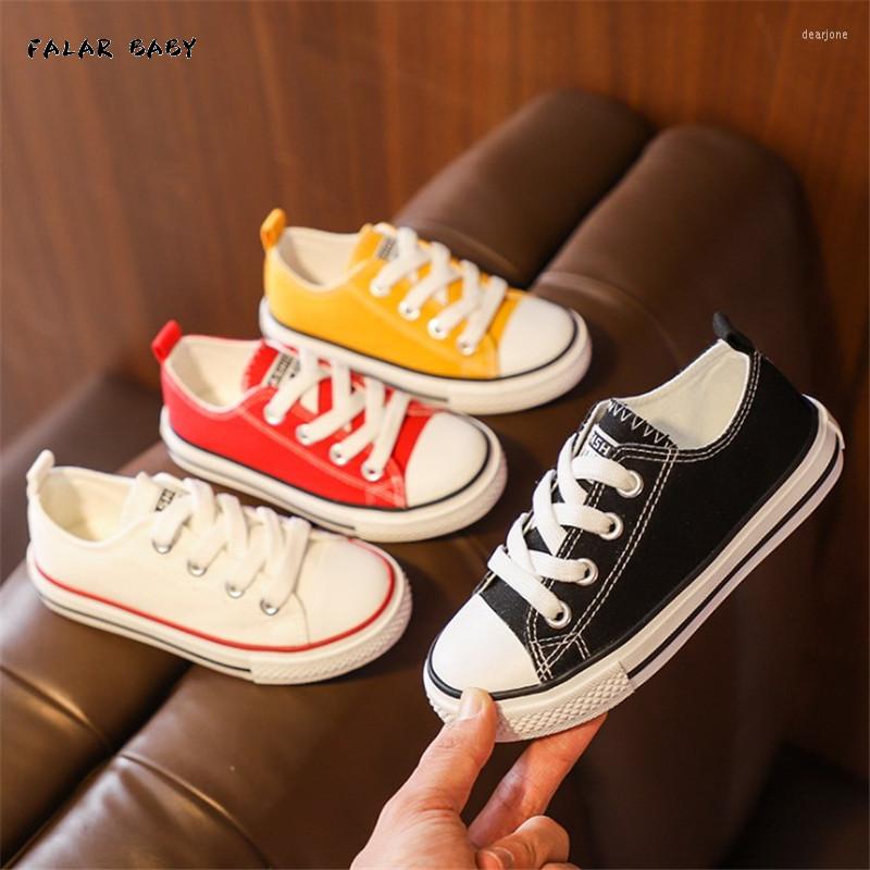 

Athletic Shoes Children High-top Canvas Girls Quality Fabric School Boys Fashion Candy Color Sneakers Spring Autumn Outside Travel