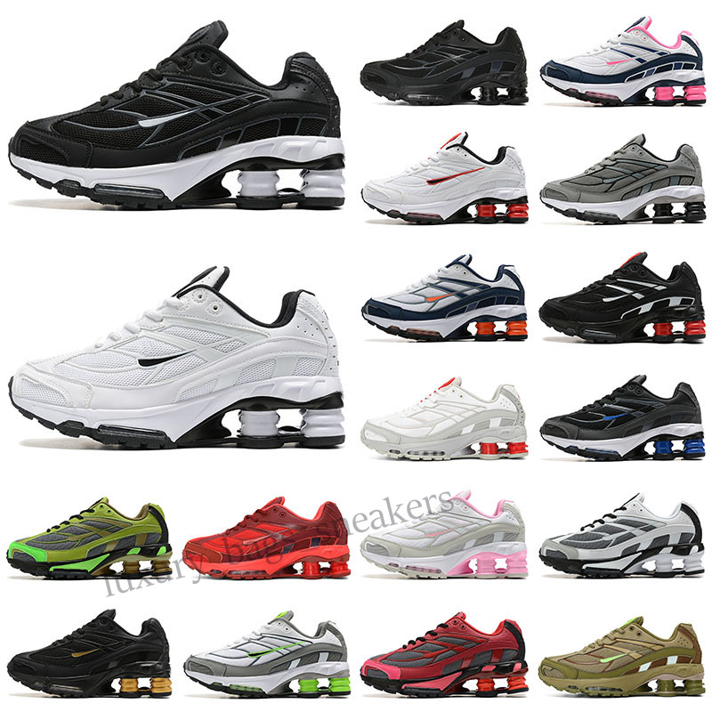 

Mens Women Ride 2 Running Shoes TL Triple Black White Speed Red Medium Olive Copper Grey Rose Pink Designer Athletic Shoxs Outdoor Trainers 36-45, Color 9