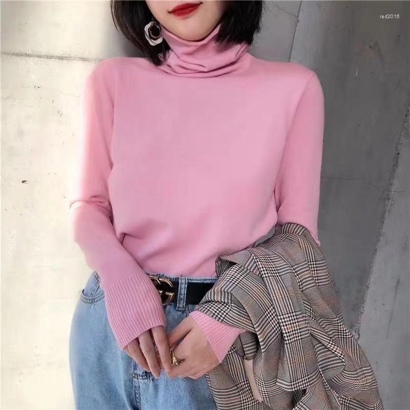 

Women' Sweaters Women' Turtleneck Sweater Basic Slim Pullover Fall/Winter Casual Long Sleeve Chic Top Woman Harajuku, Green