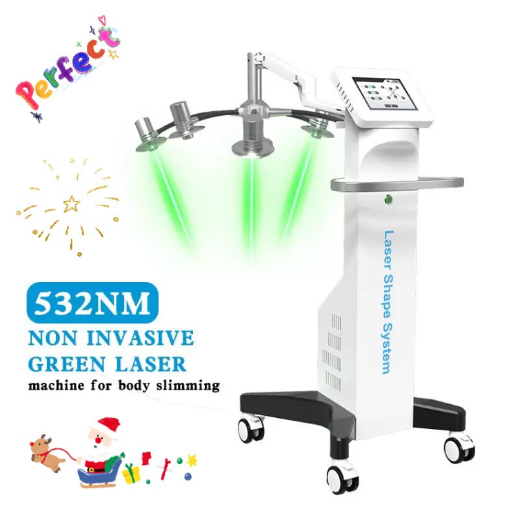 

532nm Wavelength 6D Lipolaser Body Shape Slimming Machine Green Light Therapy Lipolysis Abdomen Fat Reduction Weight Lost124