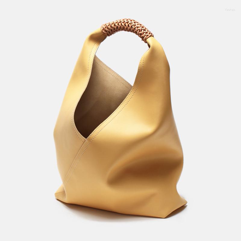 

Evening Bags Genuine Leather Women Fashion Casual Tote Bag Under Armpit Shoulder Hand Large Slanting Buccket GN-SB-xxttyx