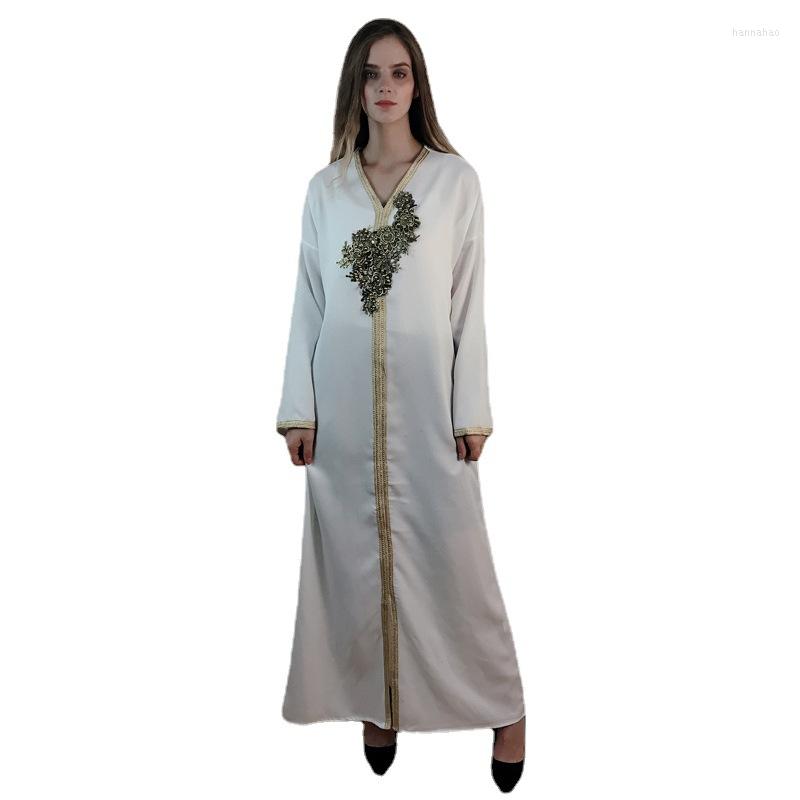 

Ethnic Clothing Islamic Women Muslim Dress Ramadan Abaya Dubai Kaftan Turkey Long Robe Caftan Marocain Djellaba Femme Hijab Dresses