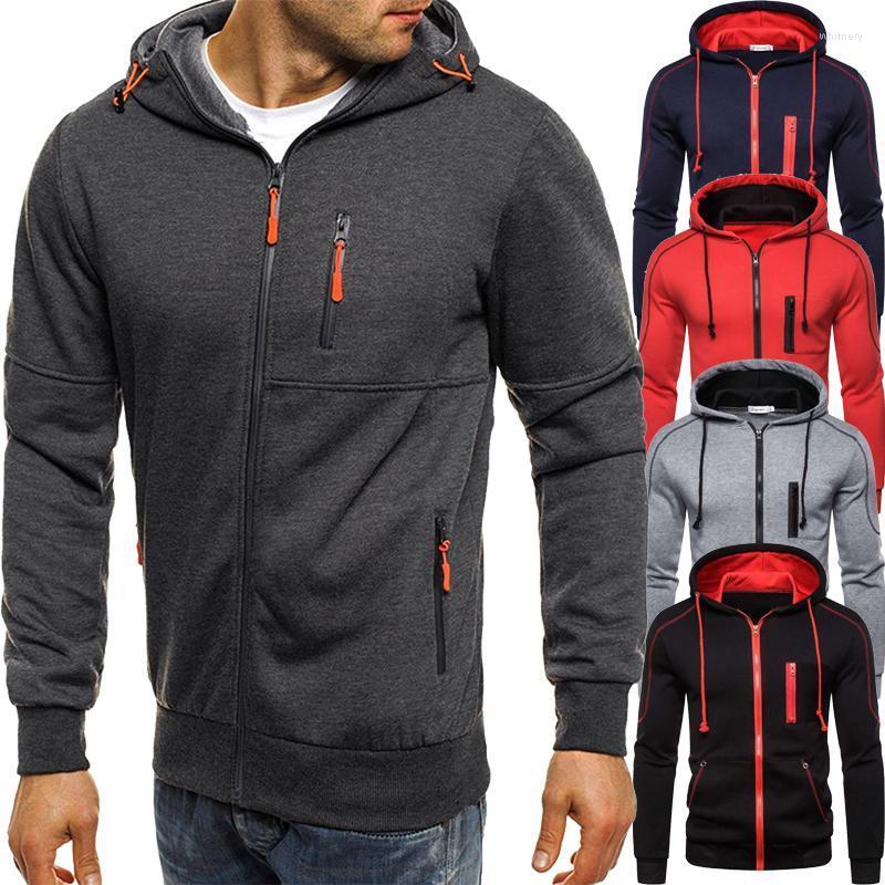 

Men's Hoodies & Sweatshirts Mens Hoodie Zip Up Solid Colored Sportswear Hooded Daily Basic Streetwear Casual Male Long Sleeve SweatshirtsMen, Navy blue b