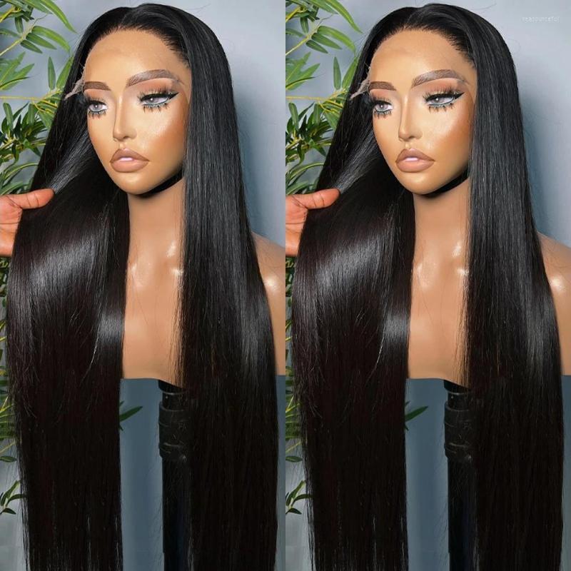

13x6 HD Transparent Lace Front Human Hair Wigs PrePlucked 4x4 Closure Wig 13x4 Brazilian Straight Frontal For Women