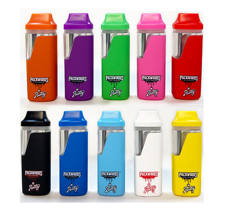 

Popular Vape Runtz x Packwoods Disposable vape pens 380mAh E cigarettes Rechargeable Battery Empty Vape Pen 2ml /1ML Vaporizer with Drawer box Packing 500-3000