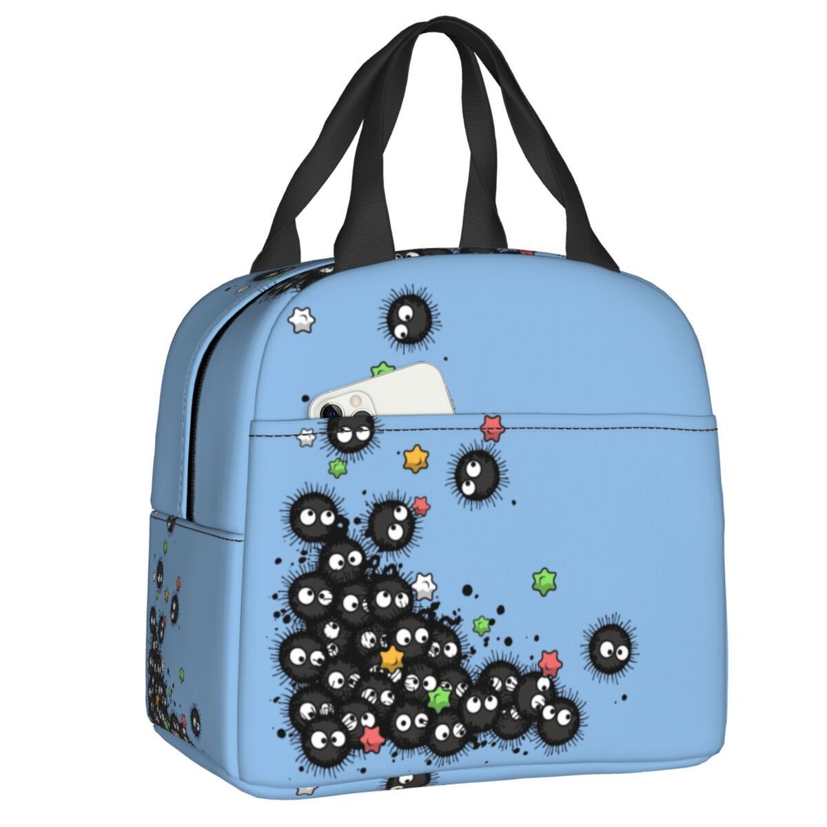 

Ice PacksIsothermic Bags Candy Soot Sprites Insulated Lunch for Outdoor Picnic Totoro Studio Ghibli Anime Thermal Cooler Bento Box Women Children 230203, White