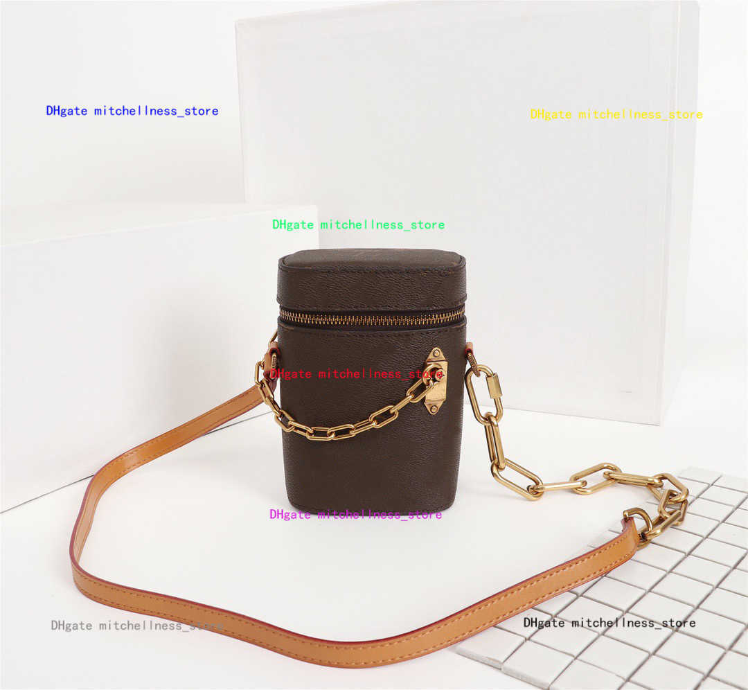 

Designer Luxury Handbags Purses CHALK NANO Bag Phone Box Pen Holder Women Brand Classic Style Leather crossbody Shoulder Bags, M61112#4