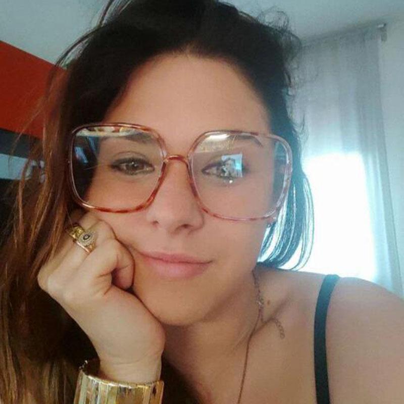 

Sunglasses Big Frame Square Flat Mirror Glasses Anti Blue Light Female Optical Plain Eyeglasses Simple Eyewear Lunettes GafasSunglasses