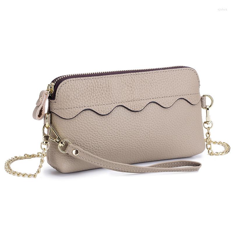 

Evening Bags 2023 Ladies Solid Color Mini Bag Korean Version Cute Wrist Fashion Soft Leather Mobile Phone, Black