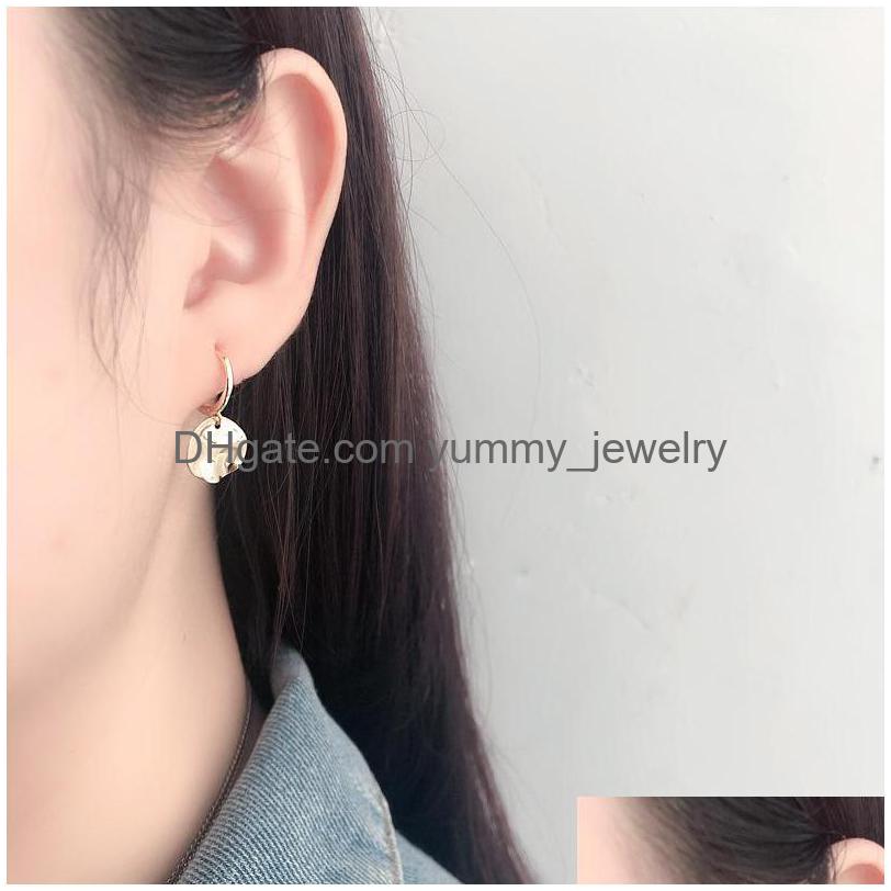 

Stud Designer Earring Irregar Circle Wafer Ear Studs 925 Sier Buckle Simple Temperament Fashion Earrings For Gifts Drop Delivery Jewe Dhbpz