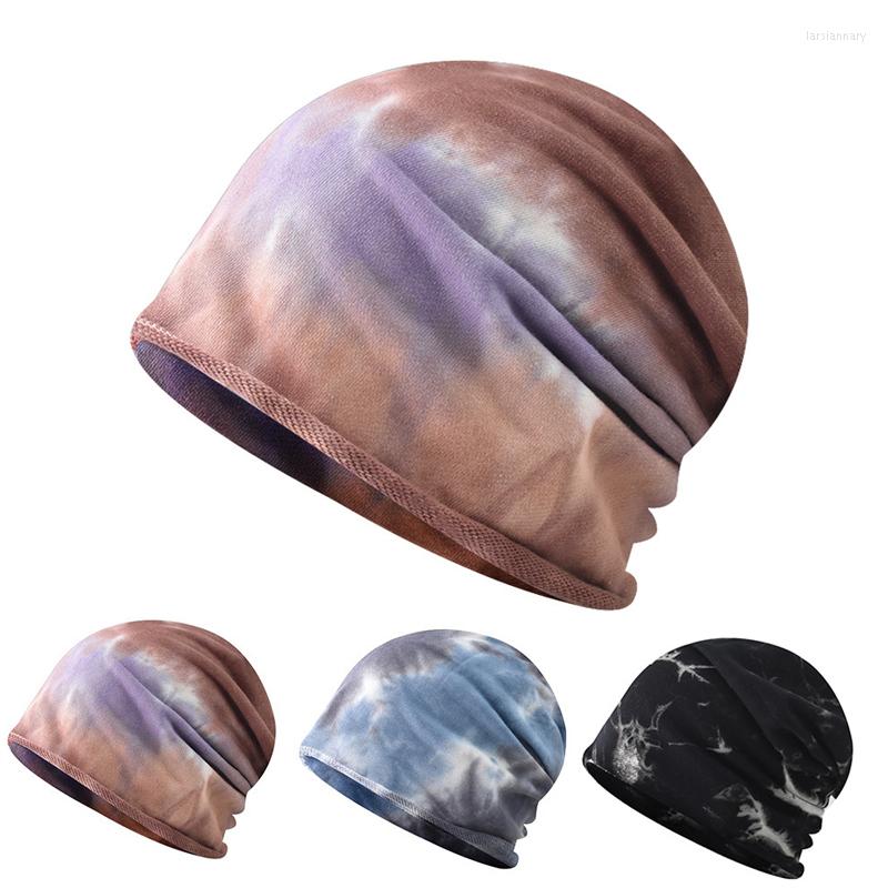 

Berets Beanie Hat Skullies Fashion Unisex Thin Section Tie-dye Outdoor Leisure Set Head Cap Joker High Quality, Orange