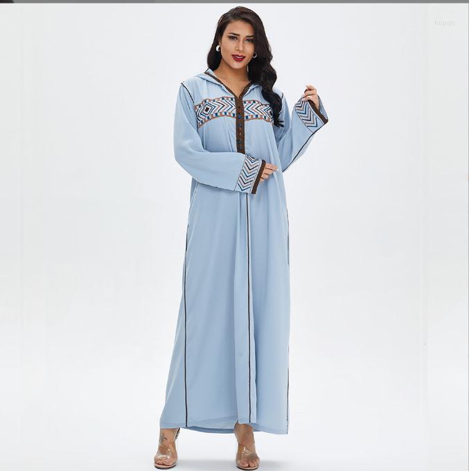 

Ethnic Clothing African Dresses For Women Abaya Dubai Turkey Muslim Kaftan Islam Maxi Female Sexy Hooded Dress K1599