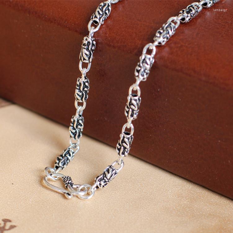 

Chains Vintage Thai Silver S925 Sterling Wholesale Dragon Pattern Men's Necklace