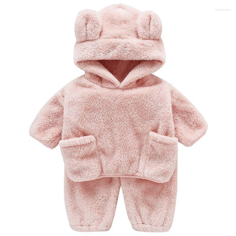 

Clothing Sets Baby Autumn Winter Plush Suit 2023 Style Foreign Keep Warm Boy Lovely Super Cute Clothes Girls' Two Piece, 26