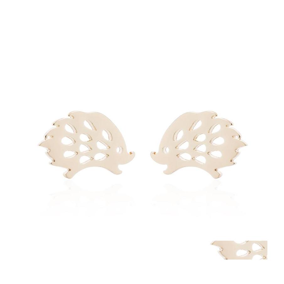 

Stud Lovely Hedgehog Earrings For Girls Cute Fashion Animal Ear Jewelry Stainless Steel Sier Earing Wholesale Drop Delivery Othzx