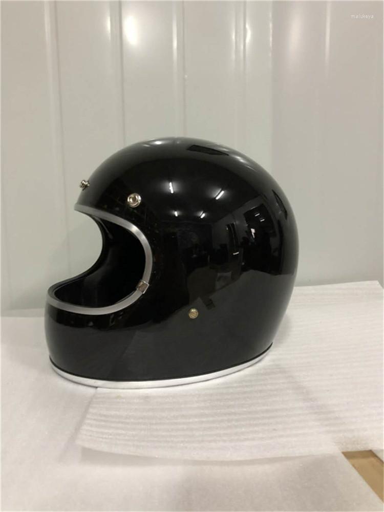 

Motorcycle Helmets High Strength Fiberglass Classic Retro Japanese Pattern Full Face Helmet Free Sun Visor Capacete