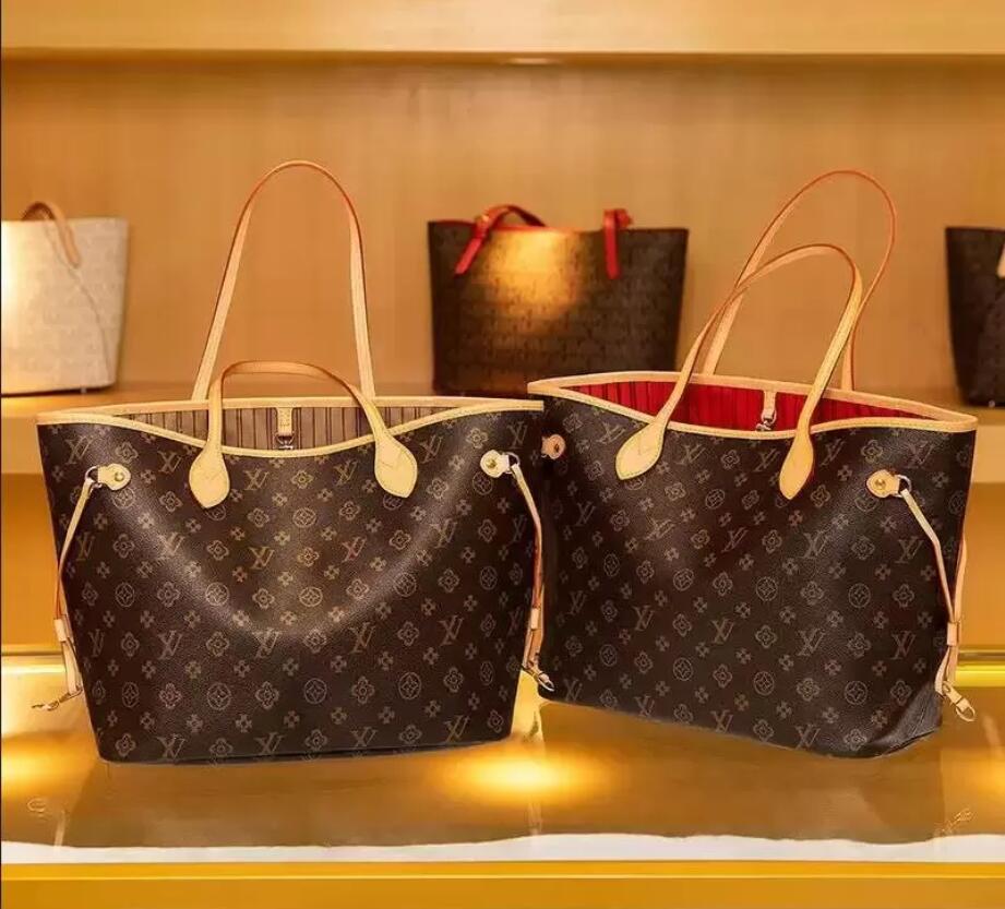 

2pcs set Top quality Women PU leather handbag ladies designer handbag high quality lady clutch purse retro shoulder louise Purse vutton Crossbody viuton Bag, 6-black grid