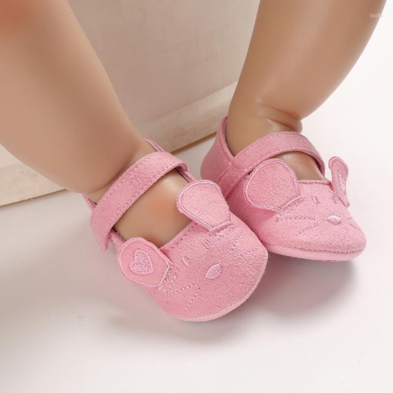 

First Walkers Cotton Ears Baby Shoes Soft Soled Non-slip Toddler For Girls Spring Summer Girl, Pink