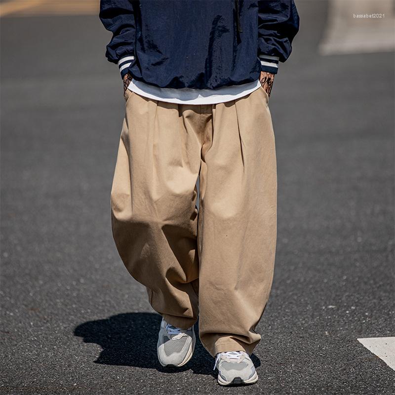 

Men's Pants ZCSMLL Wide Leg Men's Autumn 2023 Loose Straight Trousers Ins Tide Brand All-match Japanese Casual, Black