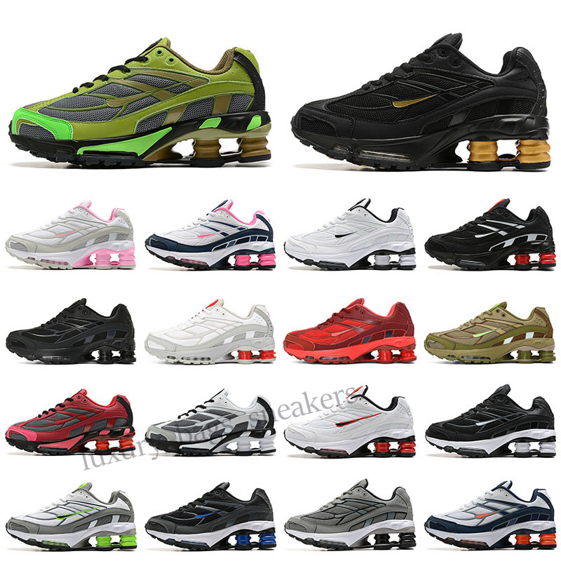 

New Ride 2 Running Shoes Designer Sneaker Men Mesh Black White Olive Red Cushion Sneakers Trainers Size 36-46, Color 13