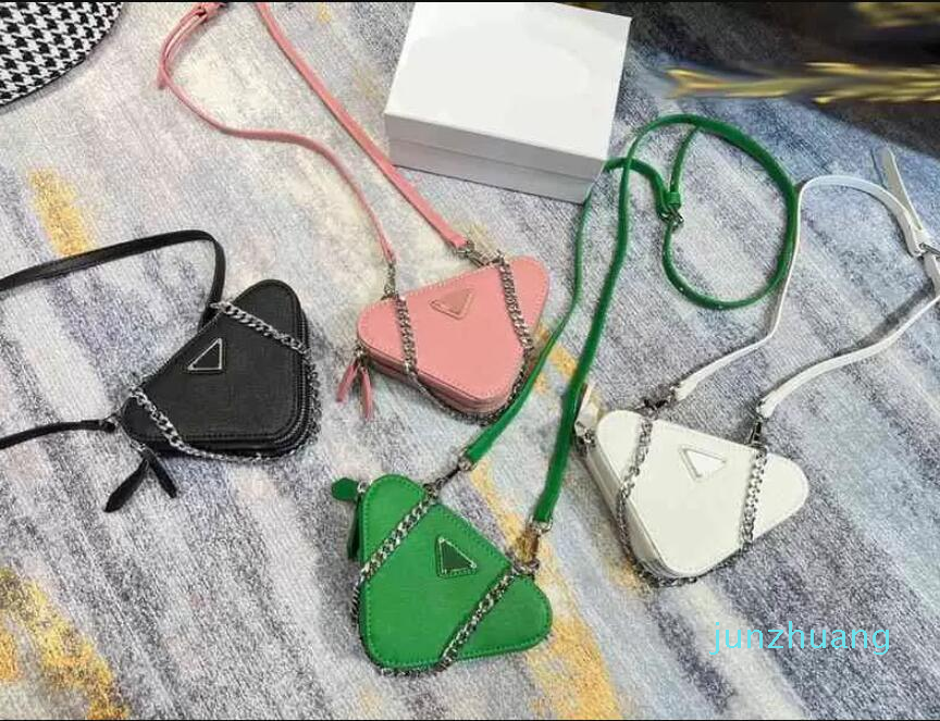 

Messenger Triangle Crossbody Bags Wallet for Women Brand Designer Shoulder Strap Fashion Single Purses 220531 Prad 0JA2 651, Pink