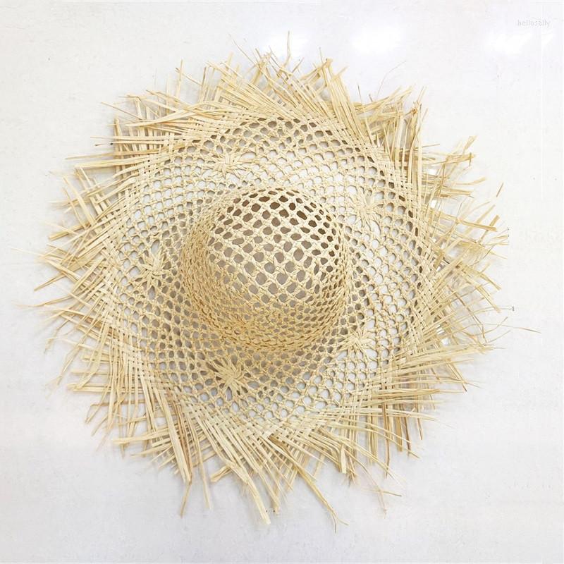 

Wide Brim Hats Summer Women Outdoor Holiday Tassel Nest Straw Hat Raffia Sun Protection Hollow Out Designer Sunshade Beach Caps, 002