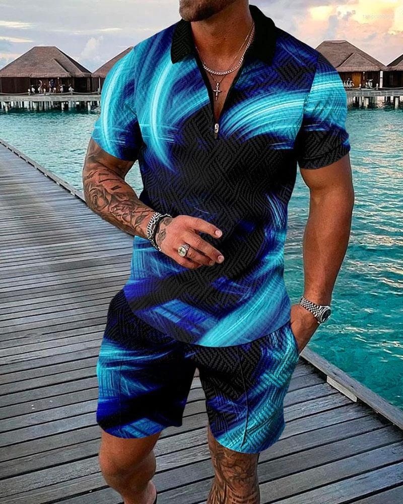 

Men' Tracksuits 2023 Men' Summer Polo Set Tracksuit V-Pattern Short Sleeve Clothing For Men Casual Social Shirt Two Piece, Sku-16-rtz0kxd4125