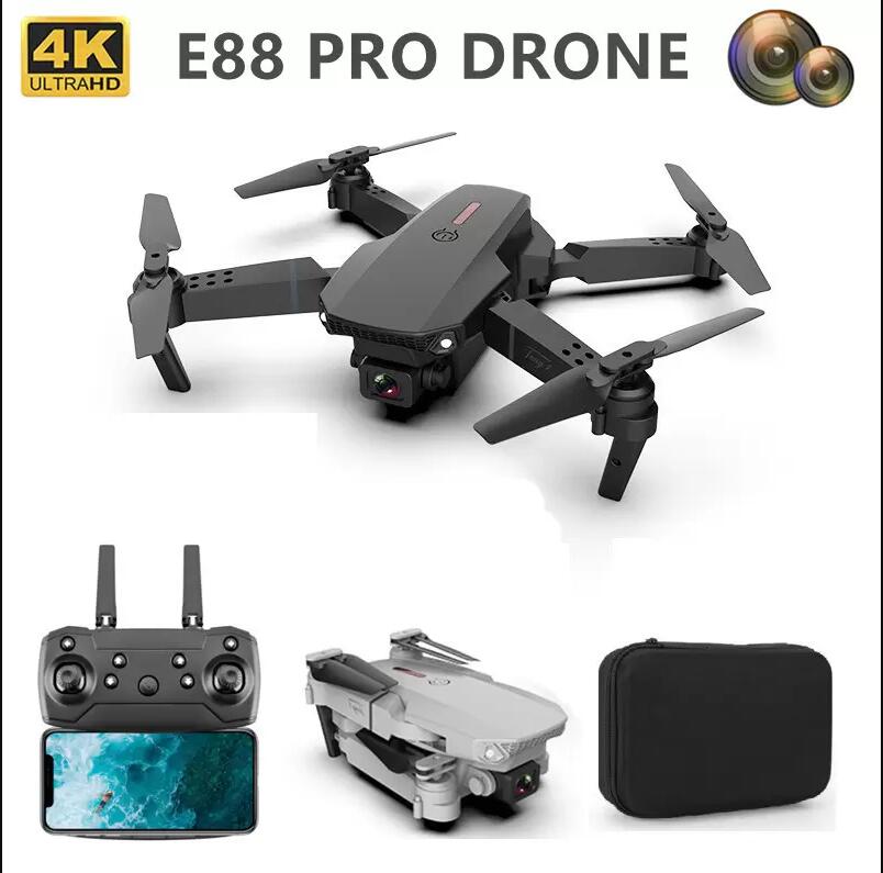

E88 Drone 4k HD Wide Angle Camera 1080P WiFi Fpv Drones Dual Cameras Quadcopter Real-time Transmission Helicopter Toys