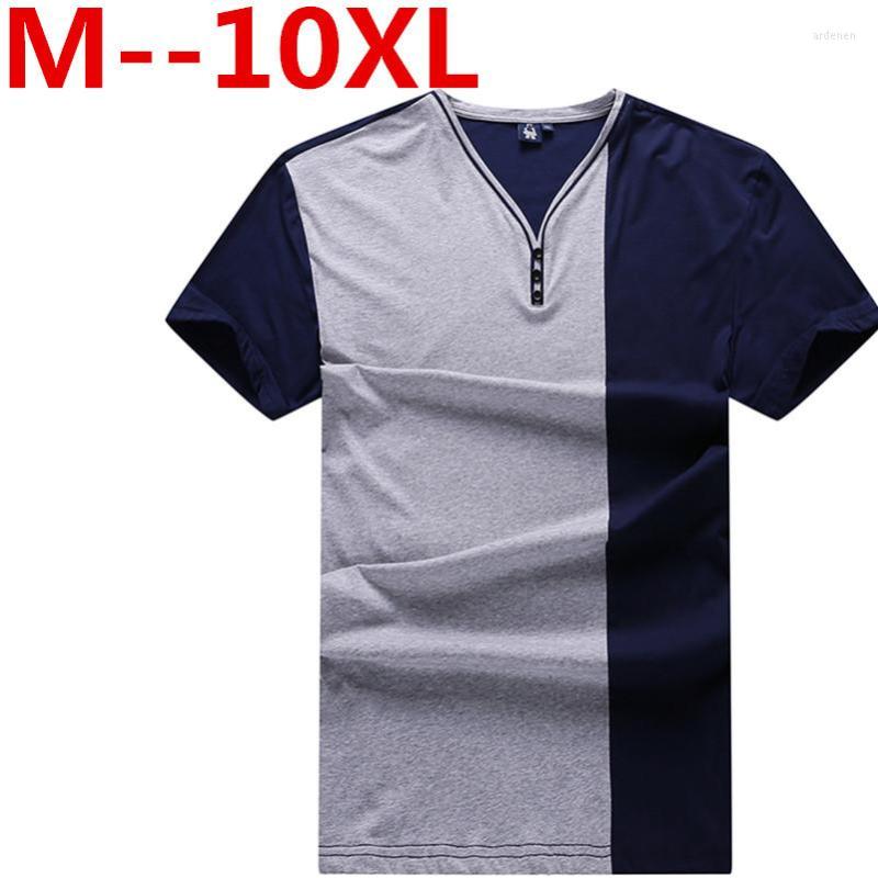 

Men's T Shirts Plus Size 10XL  6xl Brand Man Cotton Shirt Fashion Summer T-shirt V-neck Casual Homme Short Sleeve Printing
