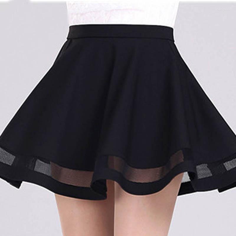 

Skirts Fashion Women Skirt Kawaii Faldas Ladies Midi Sexy Womens Pleated Saias Korea Clothes Summer Tutu Femme, Black