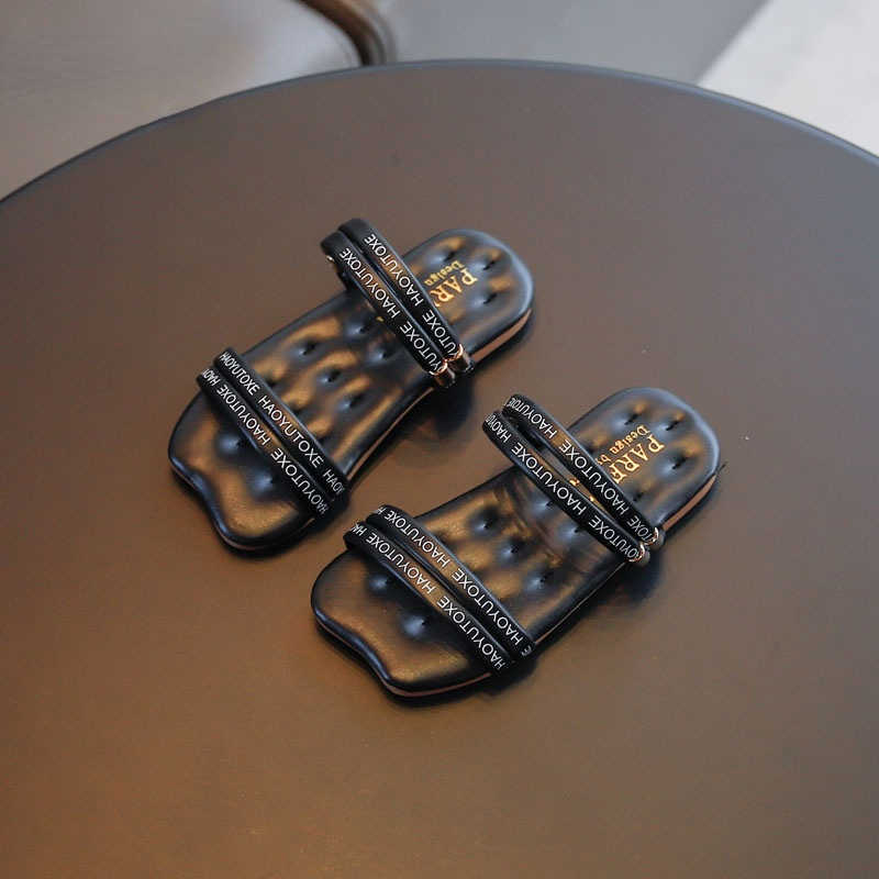 

Slipper Girl Summer New Girls Open Toe Beach Shoes Children's Fashion Soft Bottom Sandals and Slippers Anti-Slippery 0203