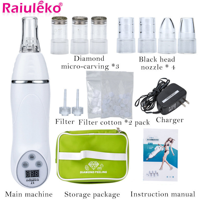 

Face Care Devices Portable 7 Tip Skin Diamond Peeling Beauty Machine Massager Anti-aging Microdermabrasion Removal Scar Acne Pore Device 230202