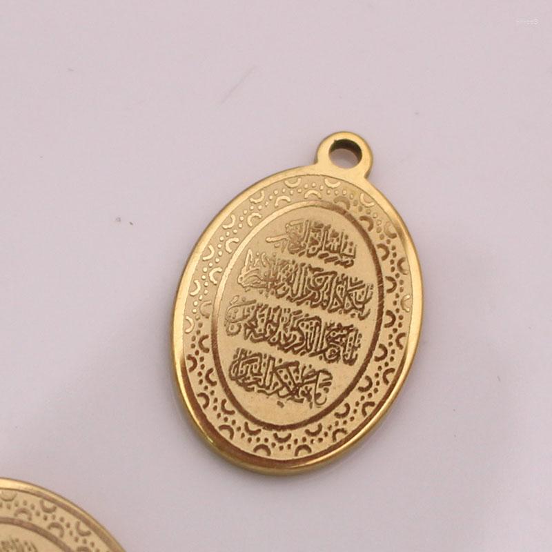

Pendant Necklaces Quran Vanyakad Stainless Steel Muslim Charm 2 Pcs /lot