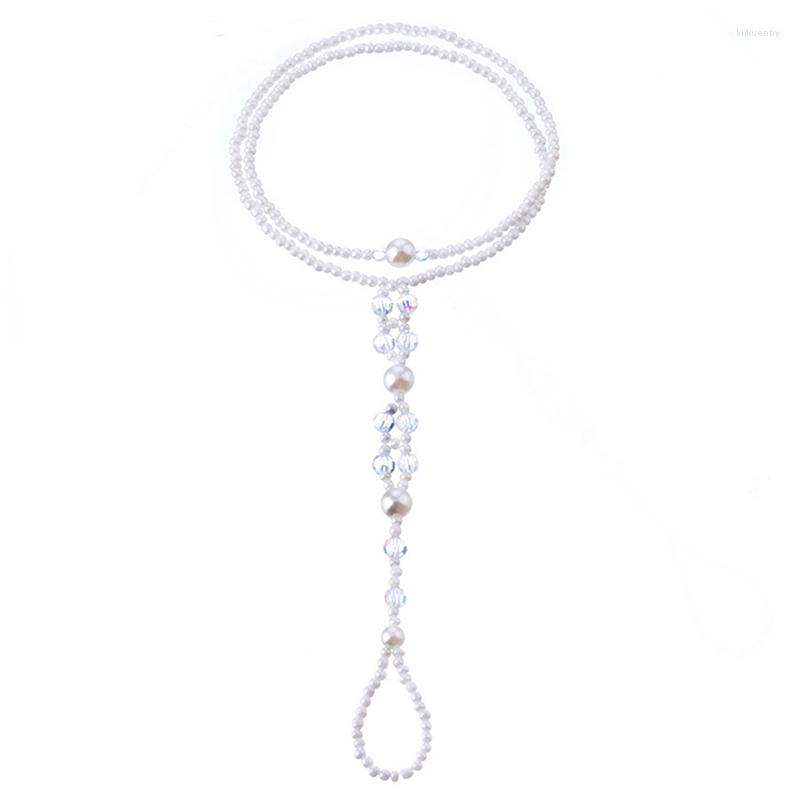 

Anklets 1 Piece Brand And High Quality Ladies Pearl Barefoot Sandals Anklet Toe Ring Fashion Saving Beach