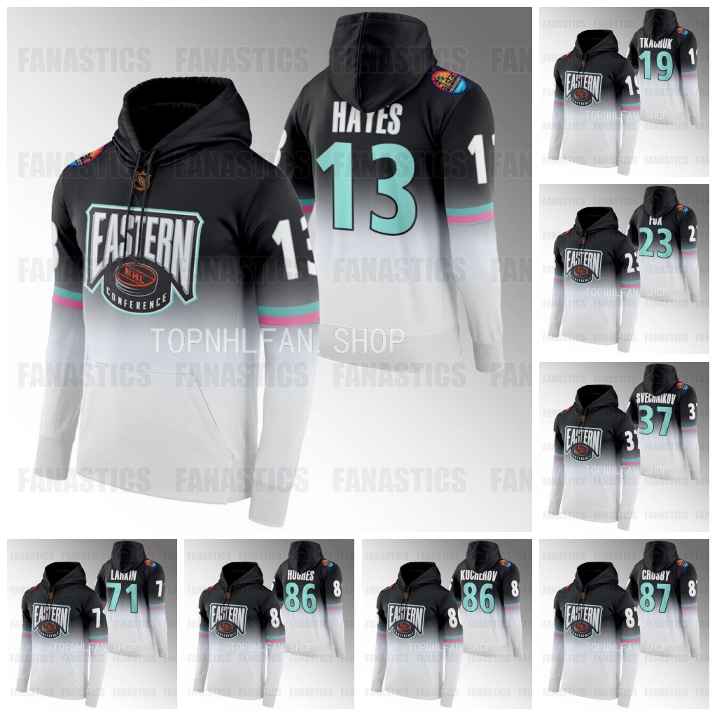 

2023 jersey Hoodie Brady all star Tkachuk Alex Eastern Sidney Crosby Andrei Vasilevskiy David Pastrnak Thompson Ovechkin Gaudreau Kevin Hayes Suzuki Mitch Marner, Eastern hoodie youth s-xl