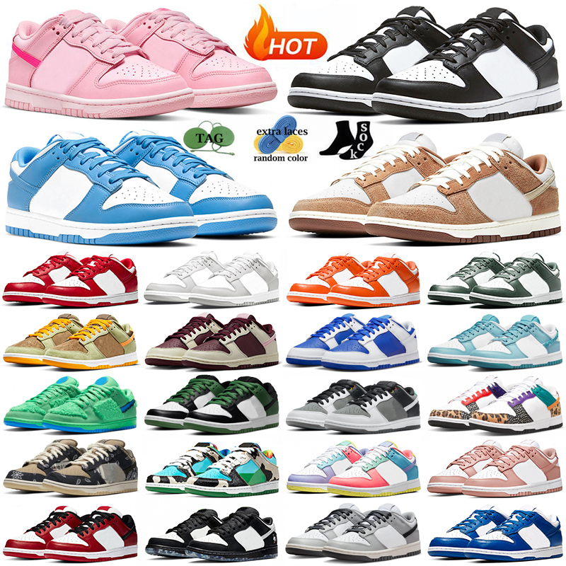 

panda low classic running shoes for men women sneakers Pink Medium Curry Toned Grey Fog Reverse UNC University Red Varsity Green Paisley, Grey white